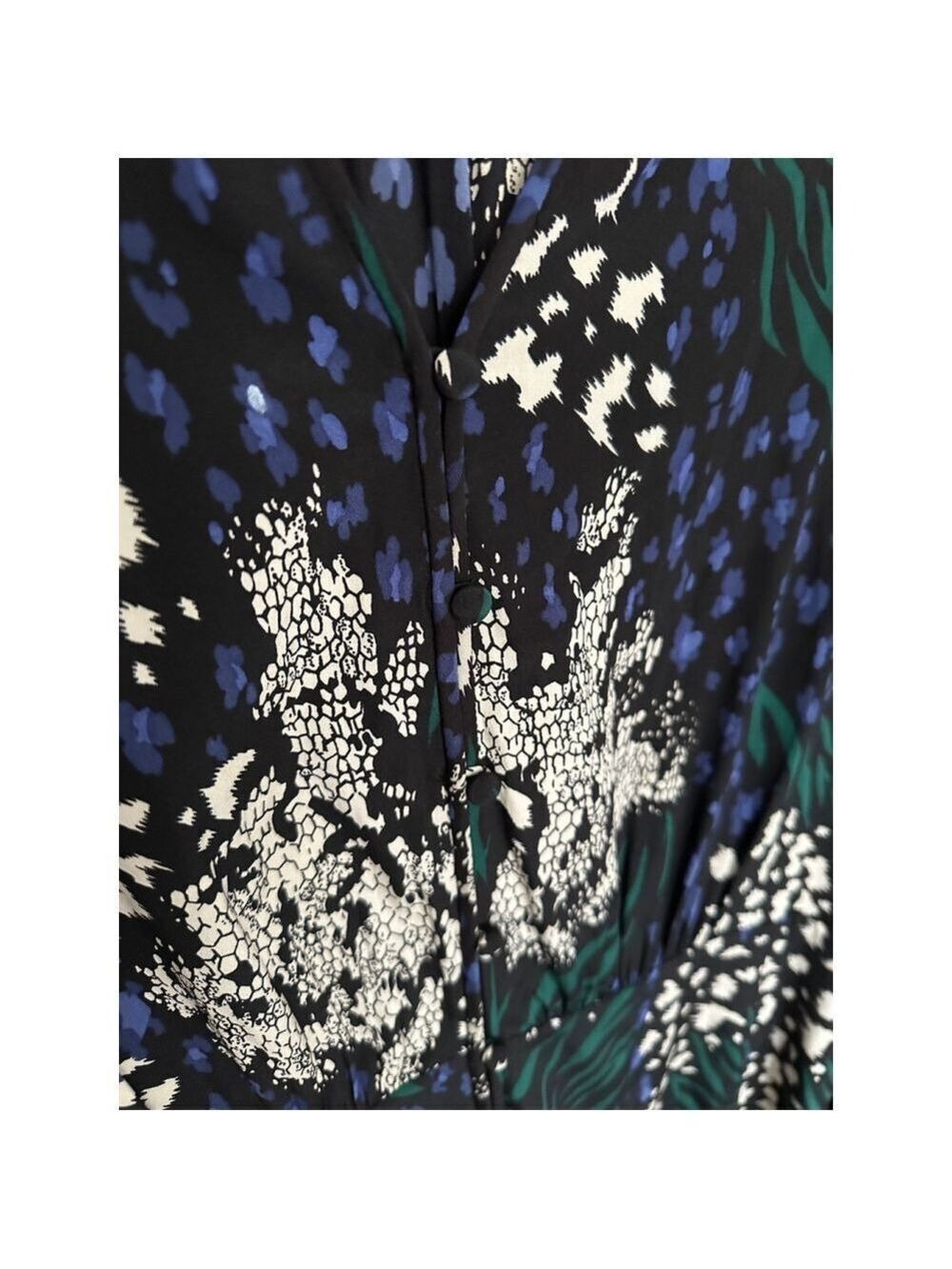 Veronica Beard Silk Blend Floral Dress Size 10 Lined Long Sleeve - Picture 5 of 10